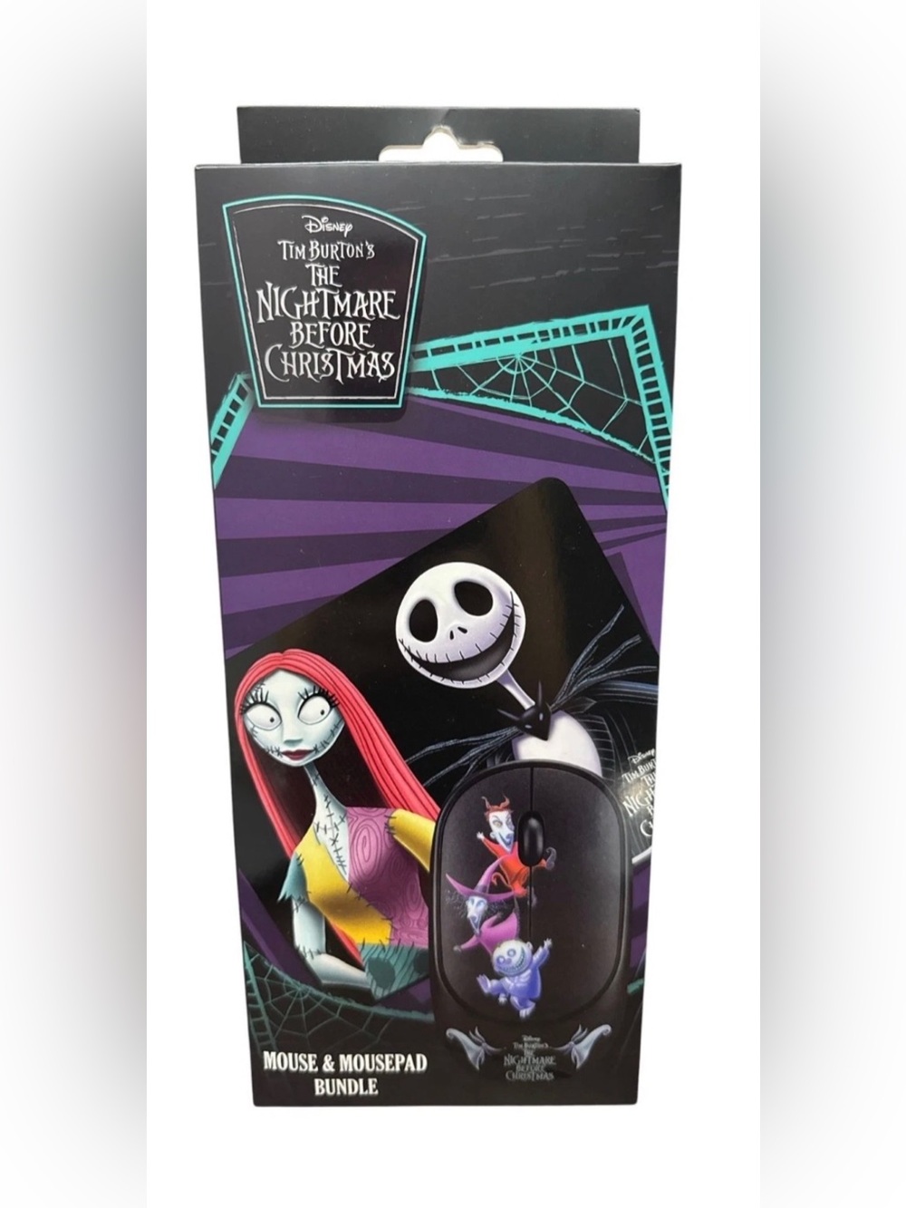 Disney The Nightmare Before Christmas Wireless Mouse & Mousepad Bundle Silent Cl